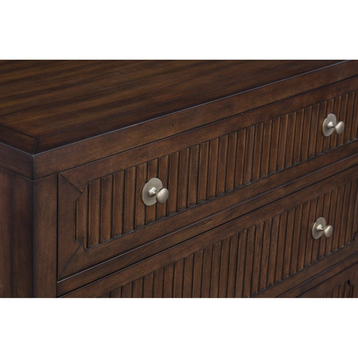 West Camden Chest - Tahitian Pearl - Metal Accents,Walnut