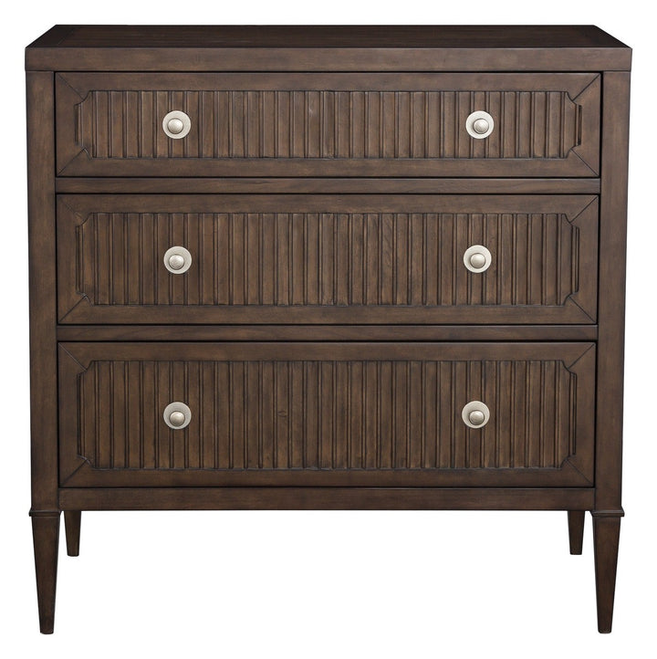 West Camden Chest - Tahitian Pearl - Metal Accents,Walnut