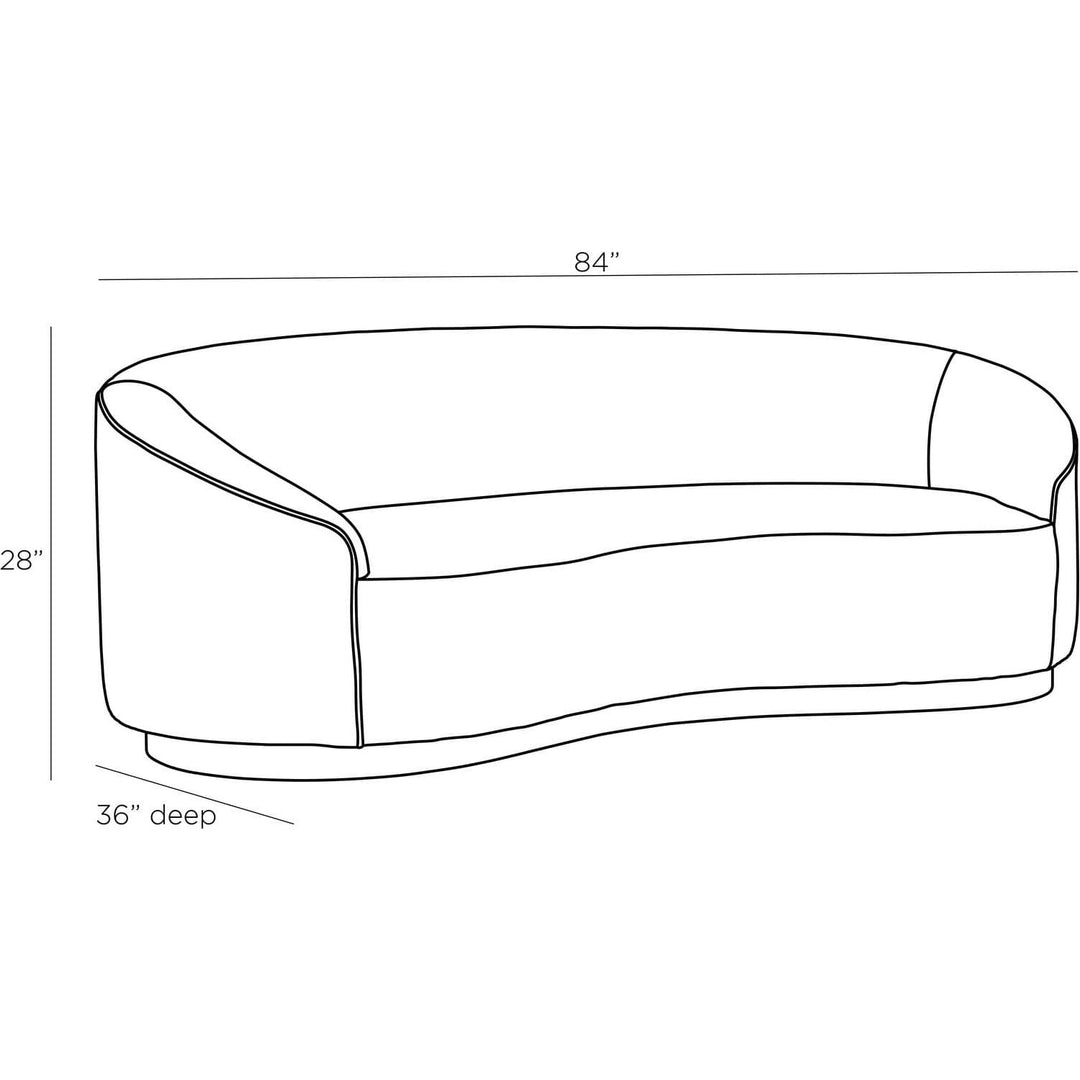 Theo Small Sofa Muslin