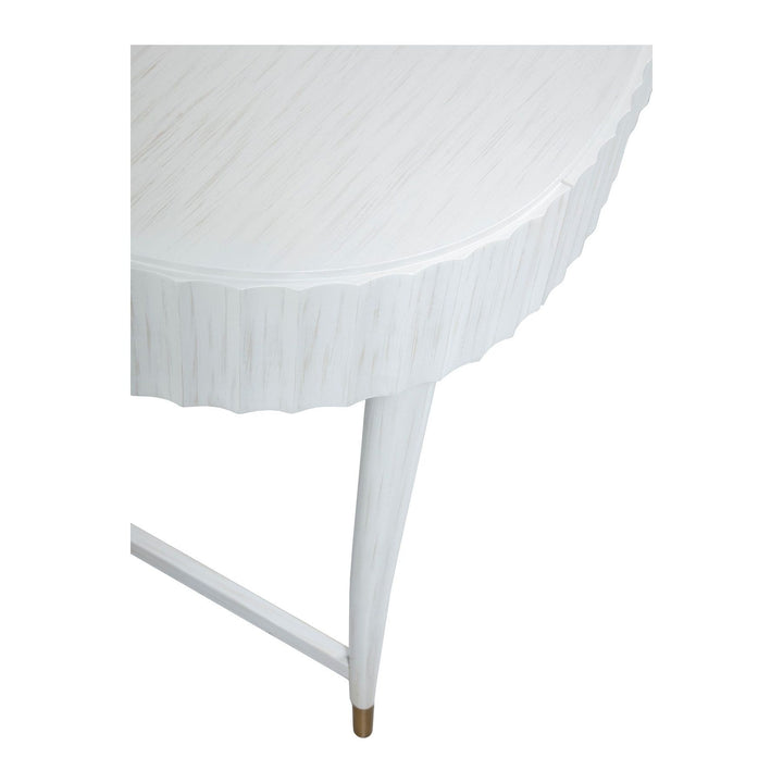 East Camden Vanity Desk - Pearl - Metal,  Poplar Solids