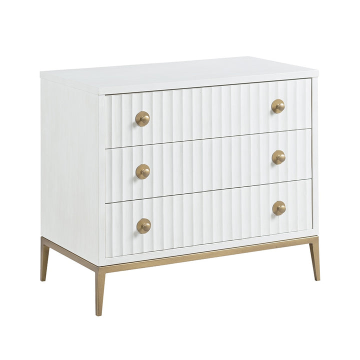 East Camden Chest - Pearl - Metal,  Poplar Solids