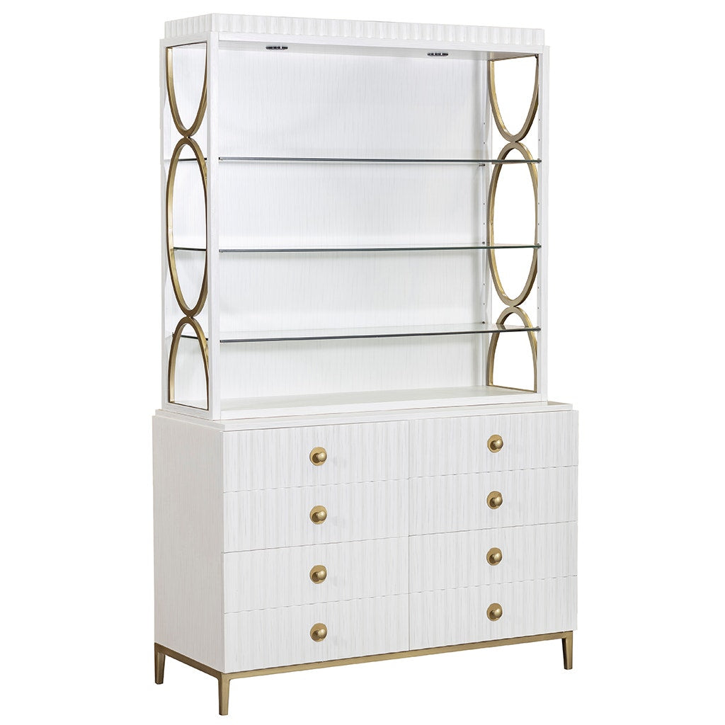 East Camden Lateral File - Pearl - Poplar Solids & Antique Metal