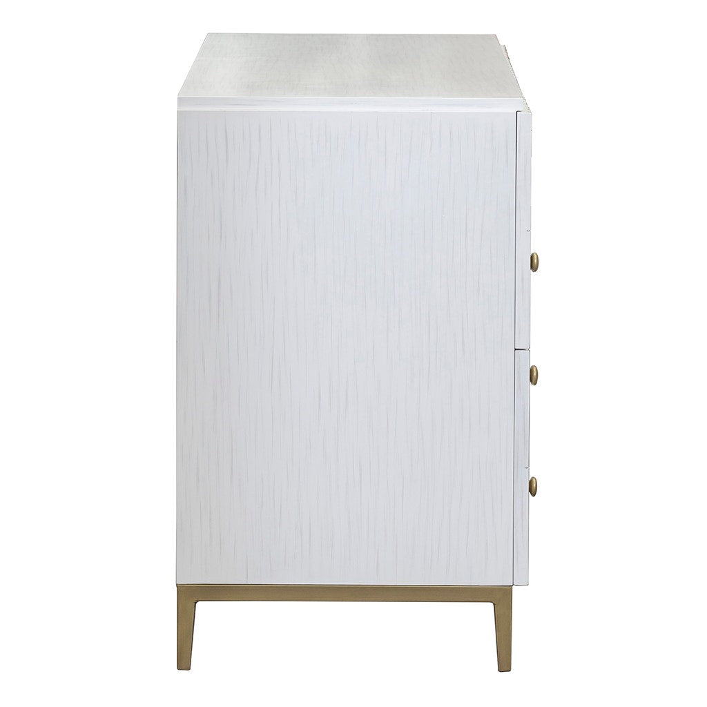 East Camden Lateral File - Pearl - Poplar Solids & Antique Metal