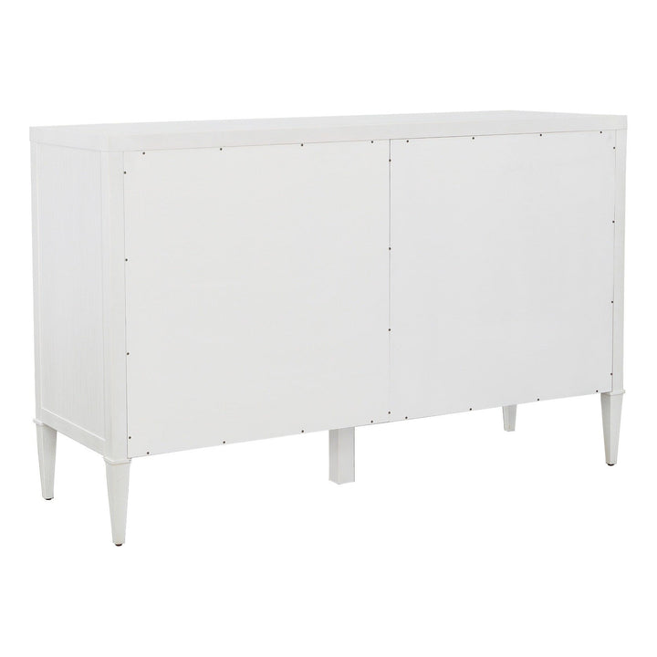 East Camden Dresser - Pearl - Metal Accents,Poplar Solids