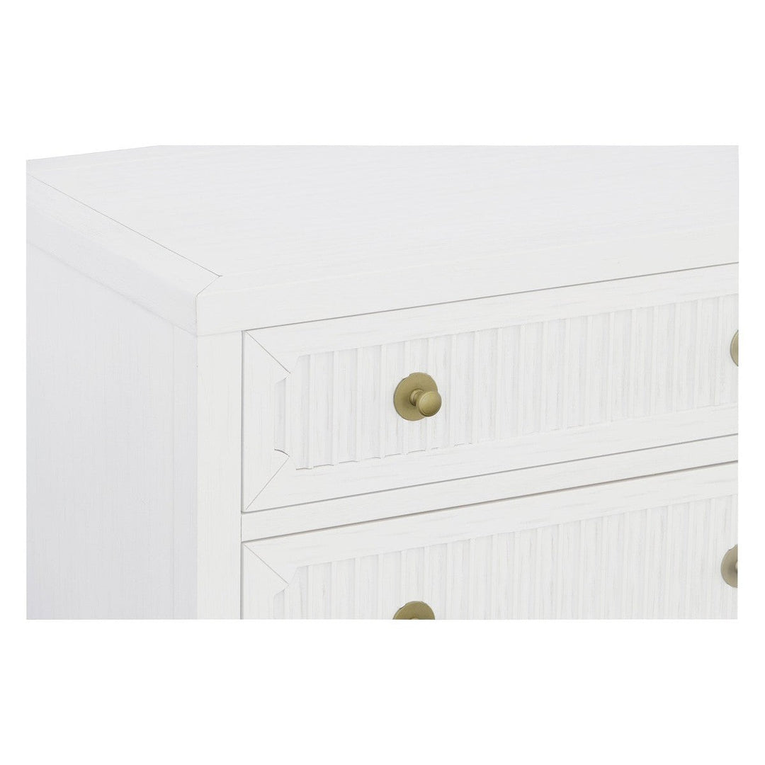 East Camden Dresser - Pearl - Metal Accents,Poplar Solids