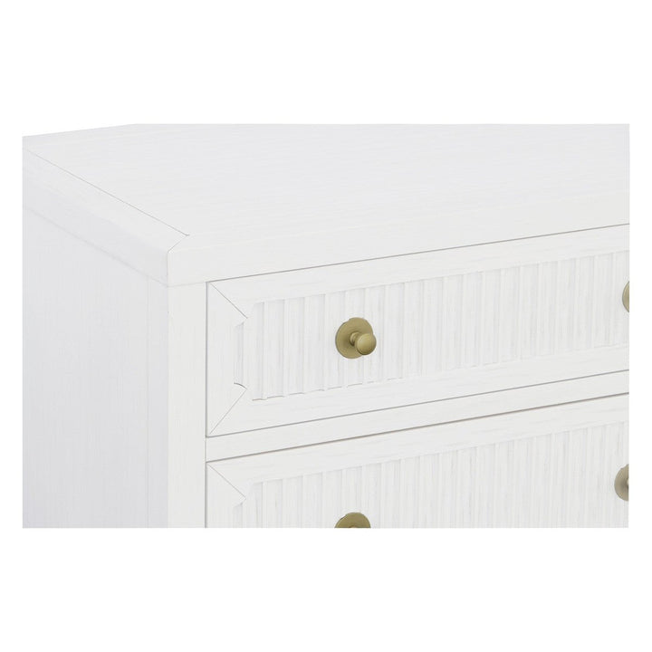 East Camden Dresser - Pearl - Metal Accents,Poplar Solids