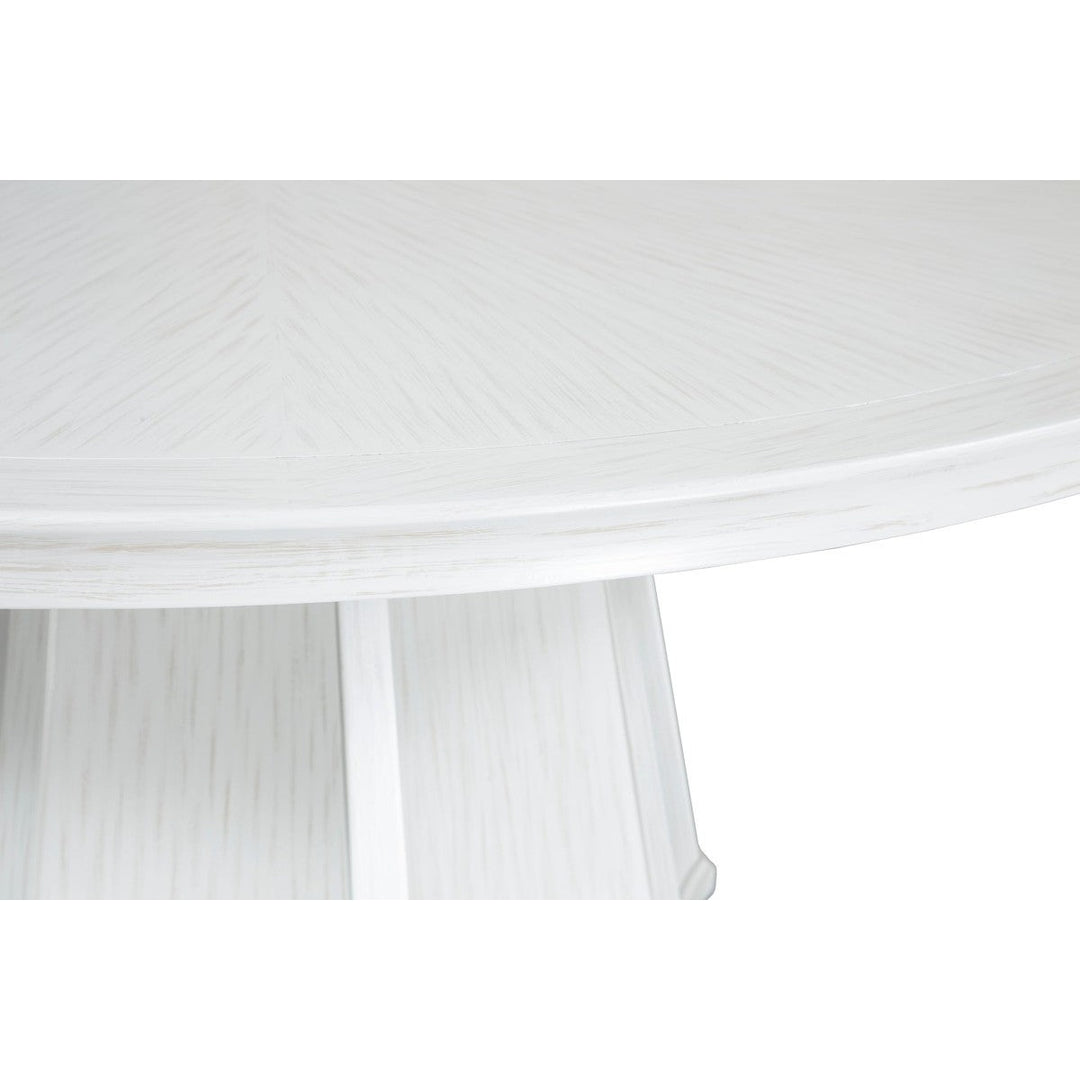 East Camden Scalloped Dining Table - Pearl - Poplar Solids