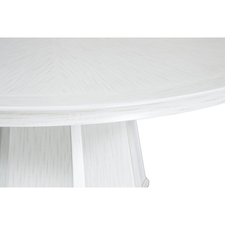 East Camden Scalloped Dining Table - Pearl - Poplar Solids