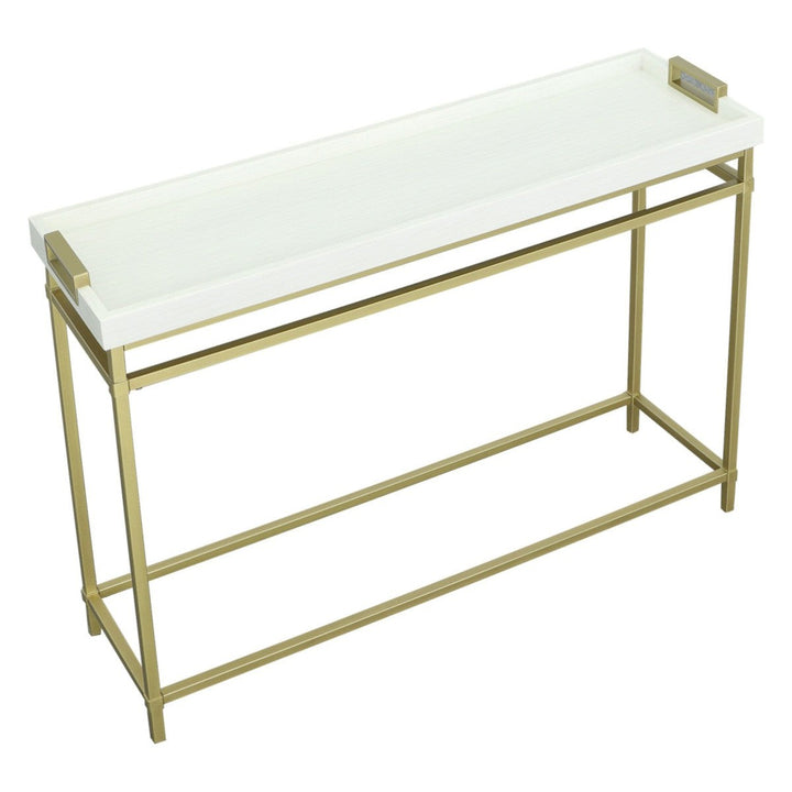 East Camden Console Table - Pearl - Poplar Solids