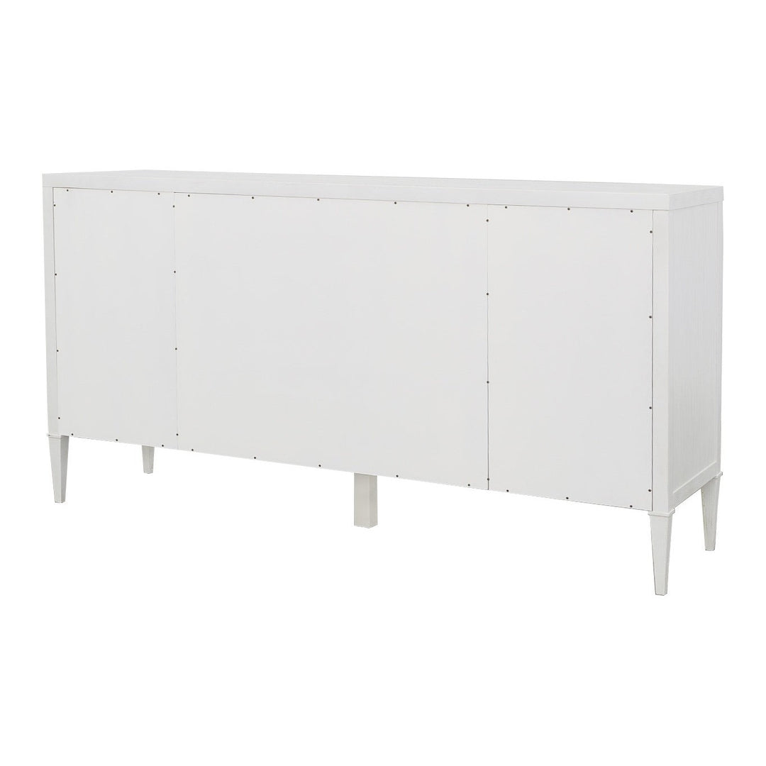 East Camden Dresser - Pearl - Metal Accents,Poplar Solids