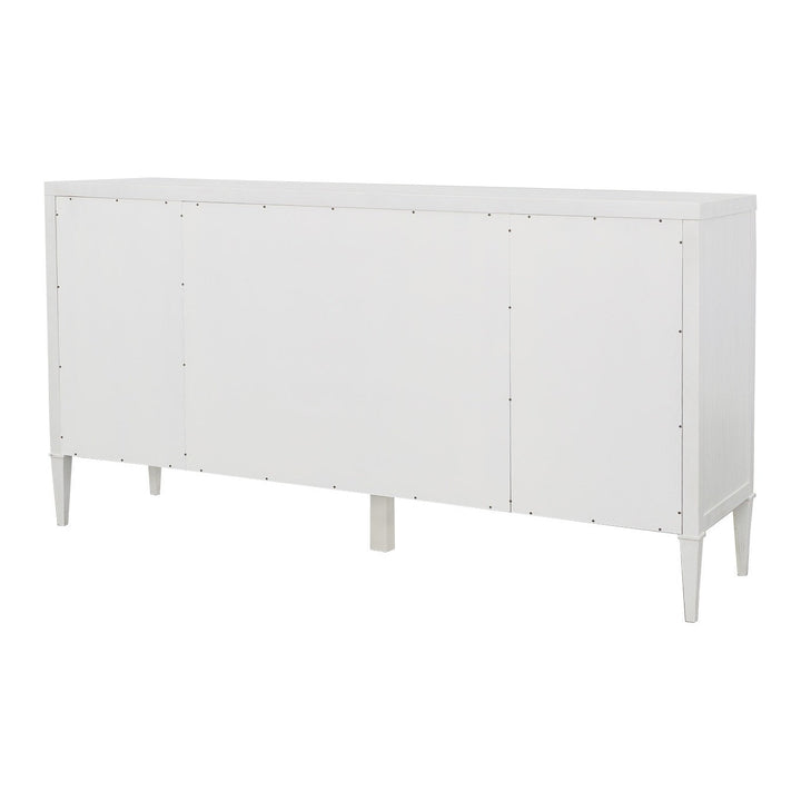 East Camden Dresser - Pearl - Metal Accents,Poplar Solids