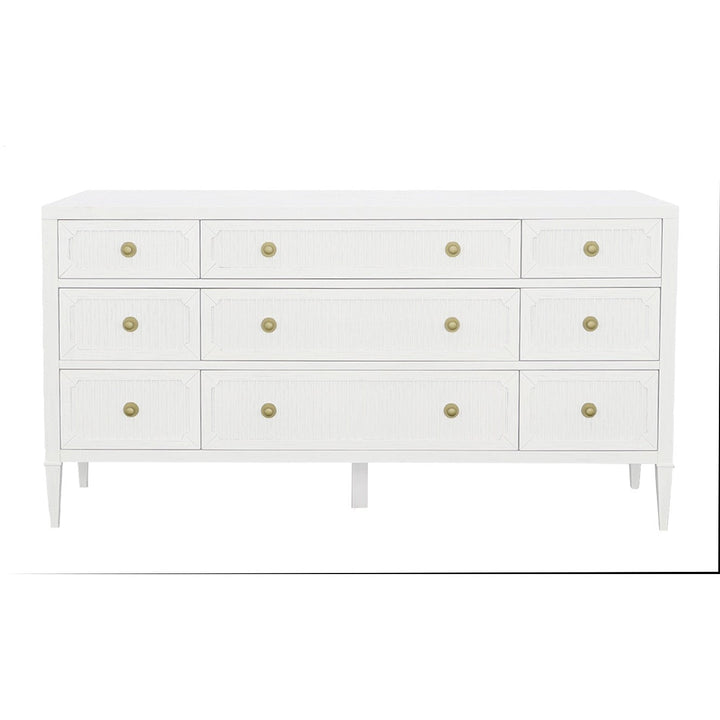 East Camden Dresser - Pearl - Metal Accents,Poplar Solids