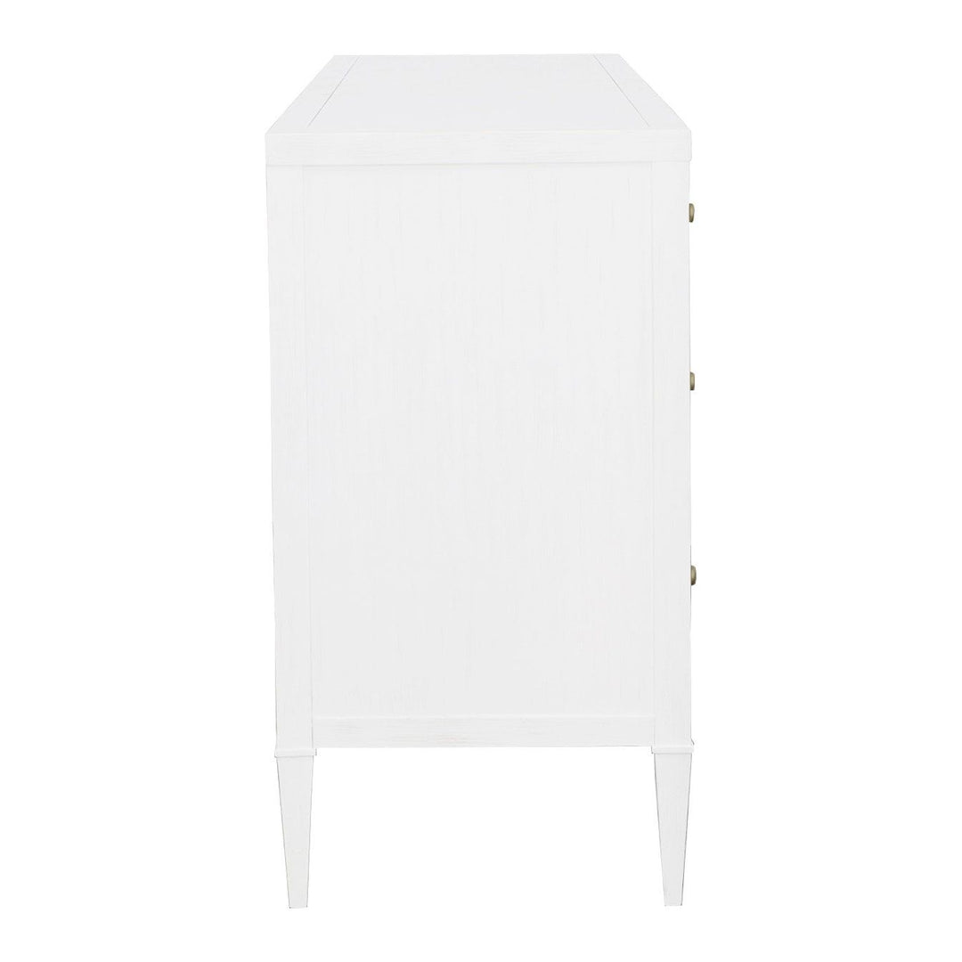 East Camden Dresser - Pearl - Metal Accents,Poplar Solids