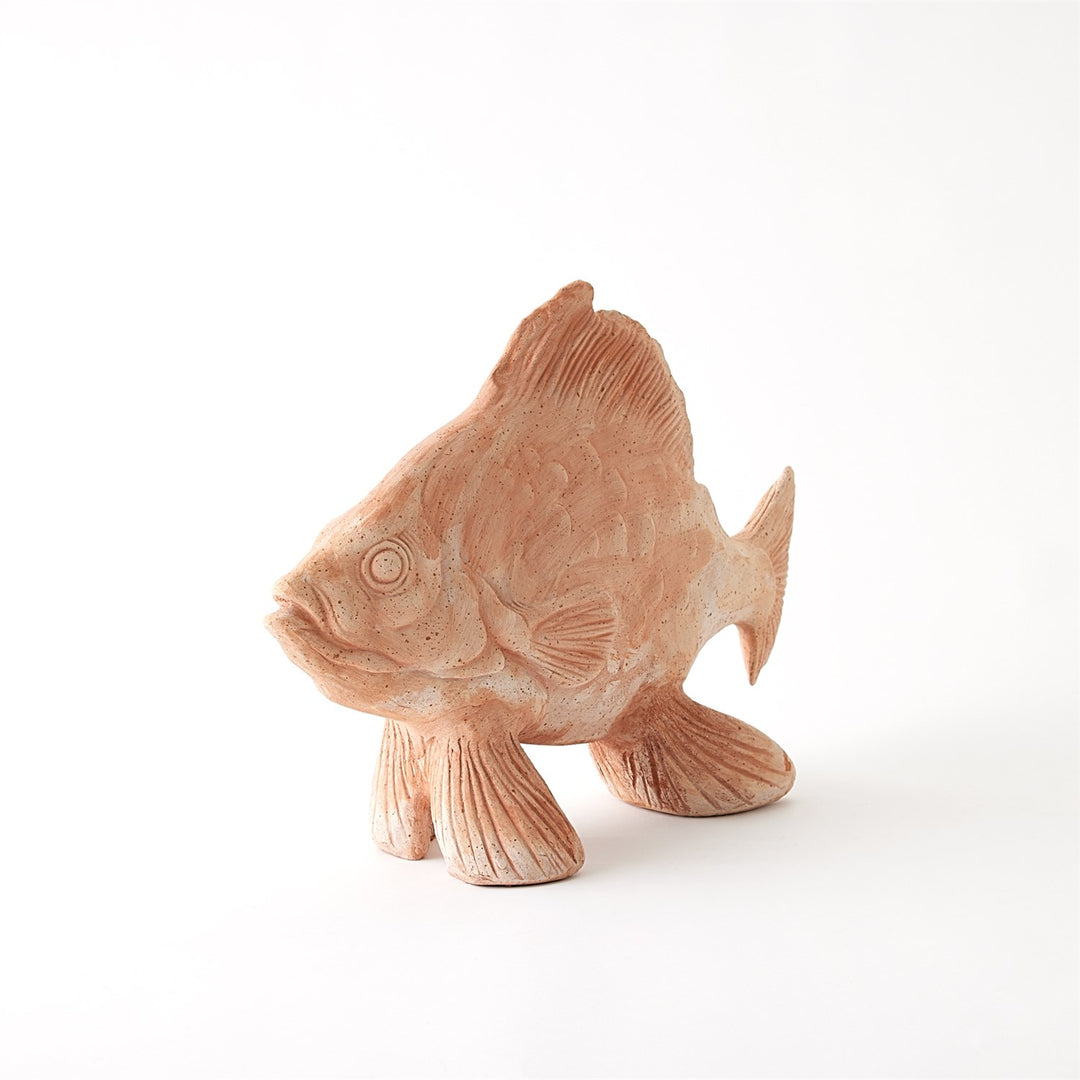 Sunfish Sculpture - Terracotta-Global Views-GVSA-7.30257-Decorative Objects-2-France and Son