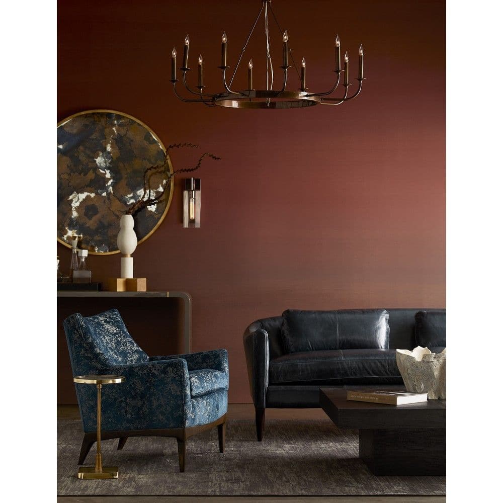 Adriana Sofa Ink Leather