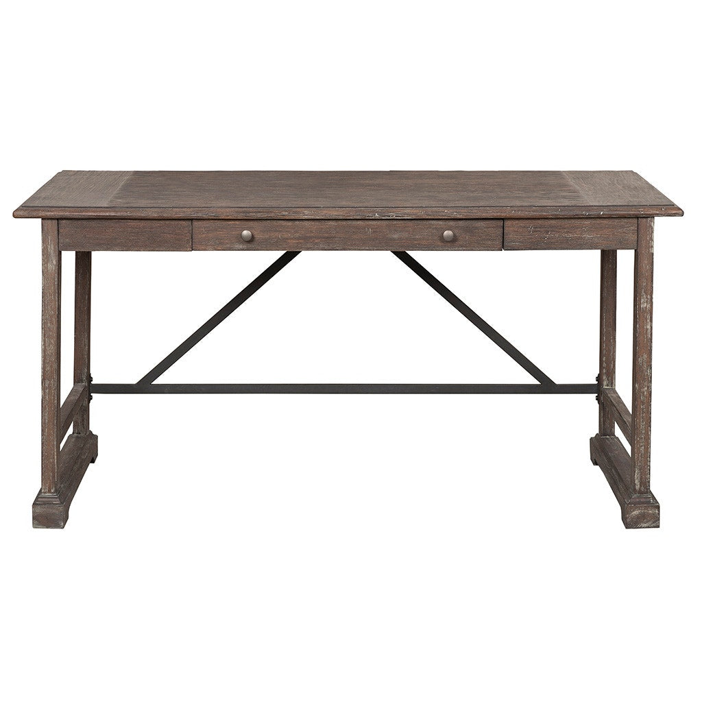 Rustique Writing Desk - Rustique - Quartered Elm, Ash Solids