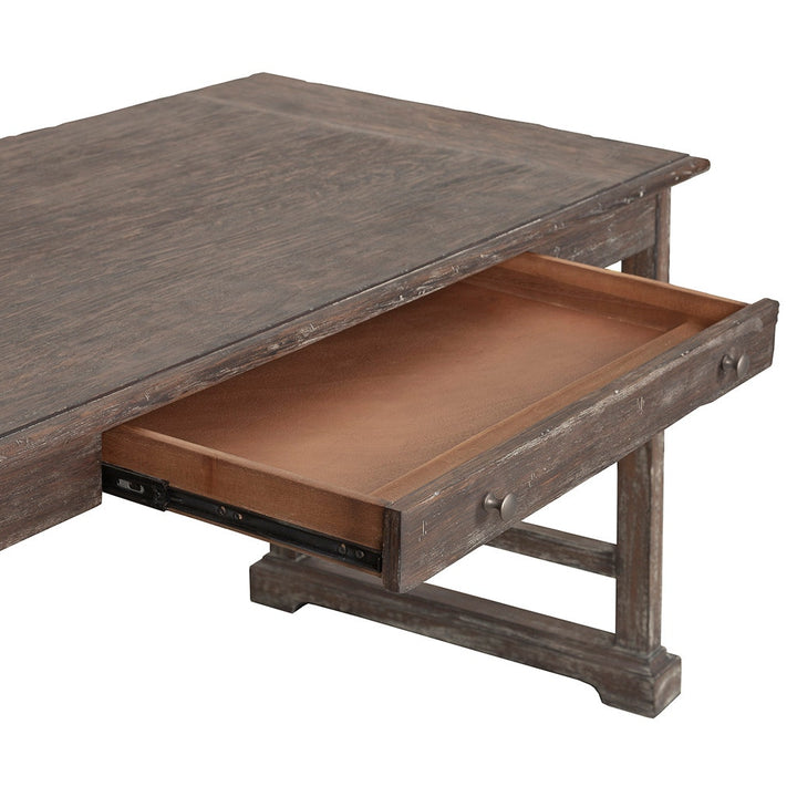 Rustique Writing Desk - Rustique - Quartered Elm, Ash Solids