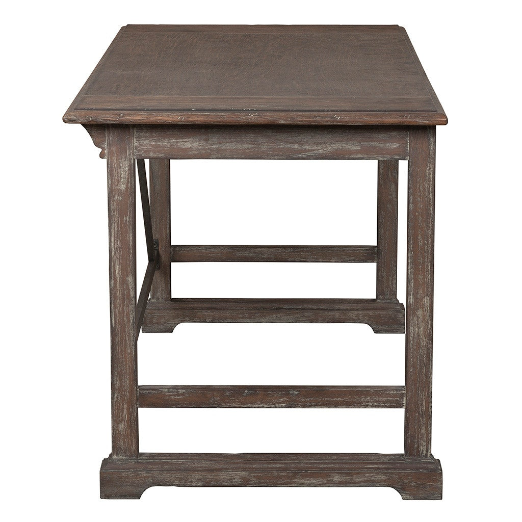 Rustique Writing Desk - Rustique - Quartered Elm, Ash Solids