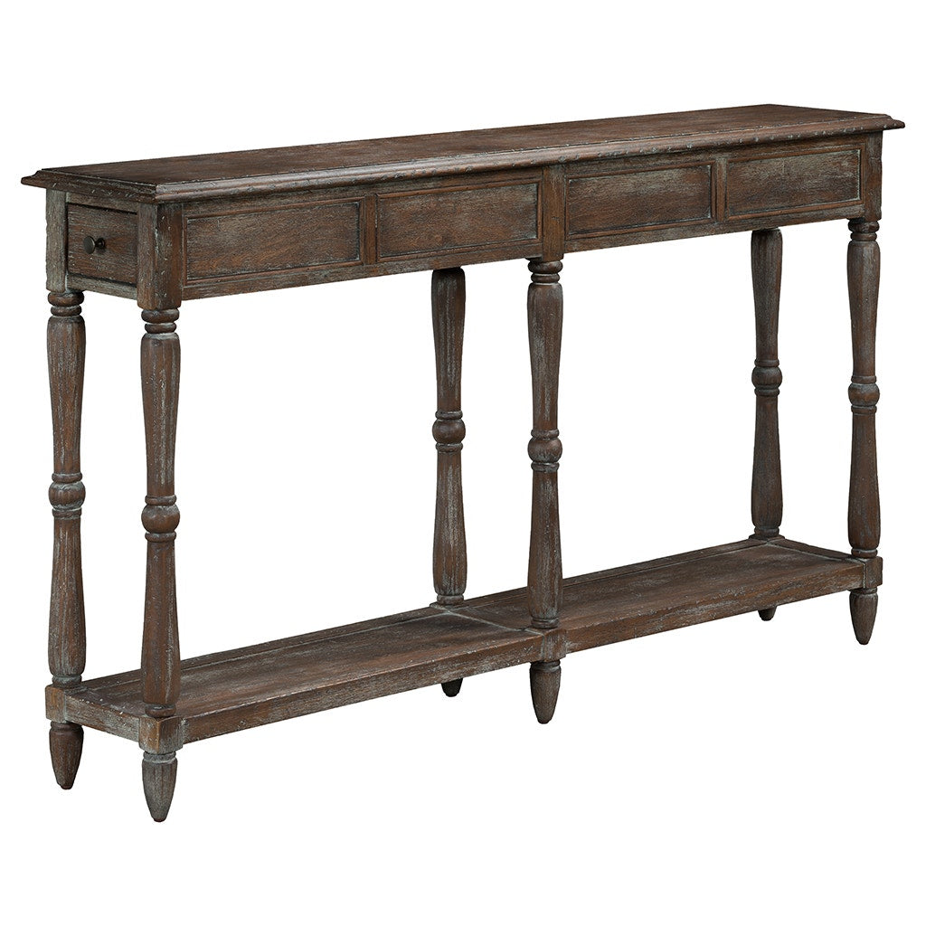 Rustique Console Table - Rustique - Quartered Elm, Ash Solids