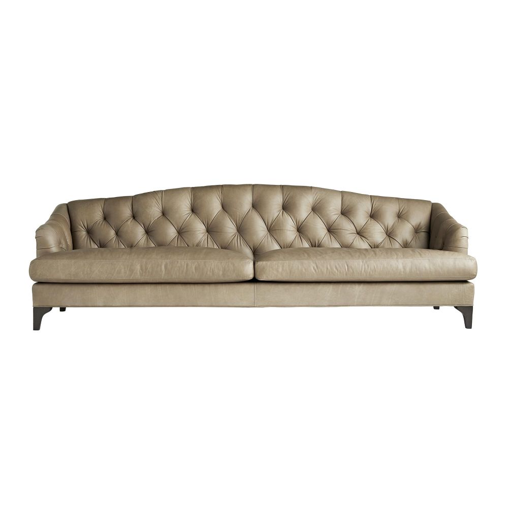 Sofas Galvez Sofa Mushroom Leather Grey Ash - Gray