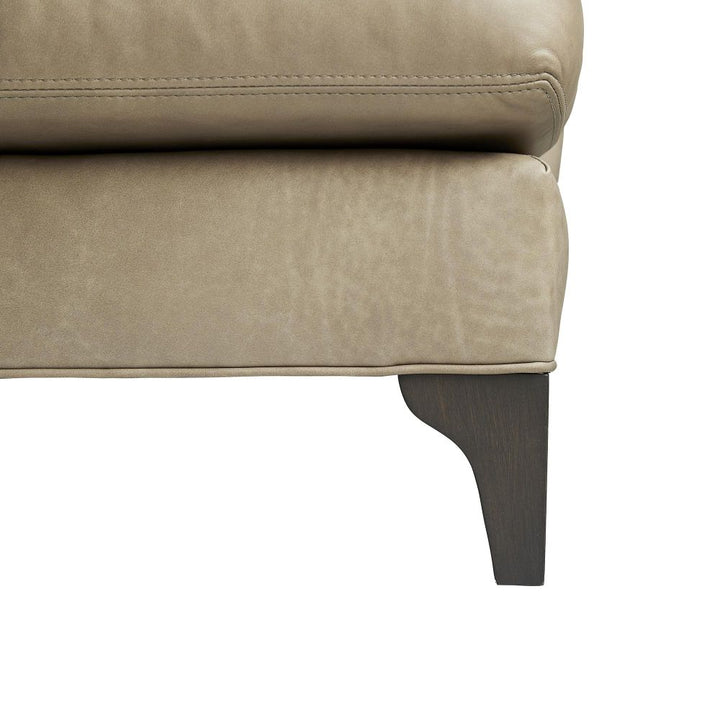 Galvez Sofa Mushroom Leather Grey Ash - Gray