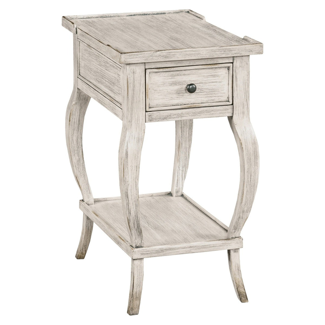 Harborside Chairside Table - Tarnished Creme - Birch Solids