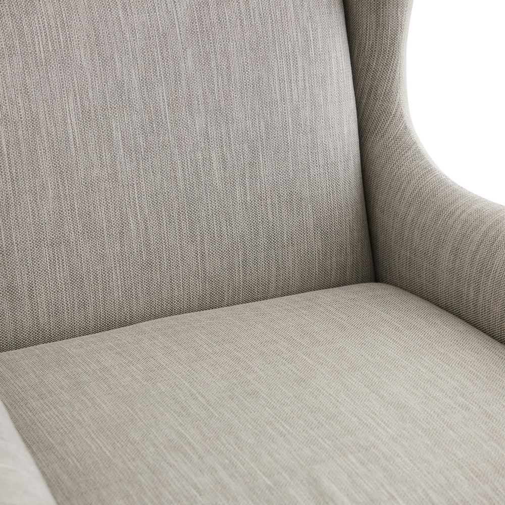 Thiago Lounge Chair Fossil Tweed Dark Walnut - Brown