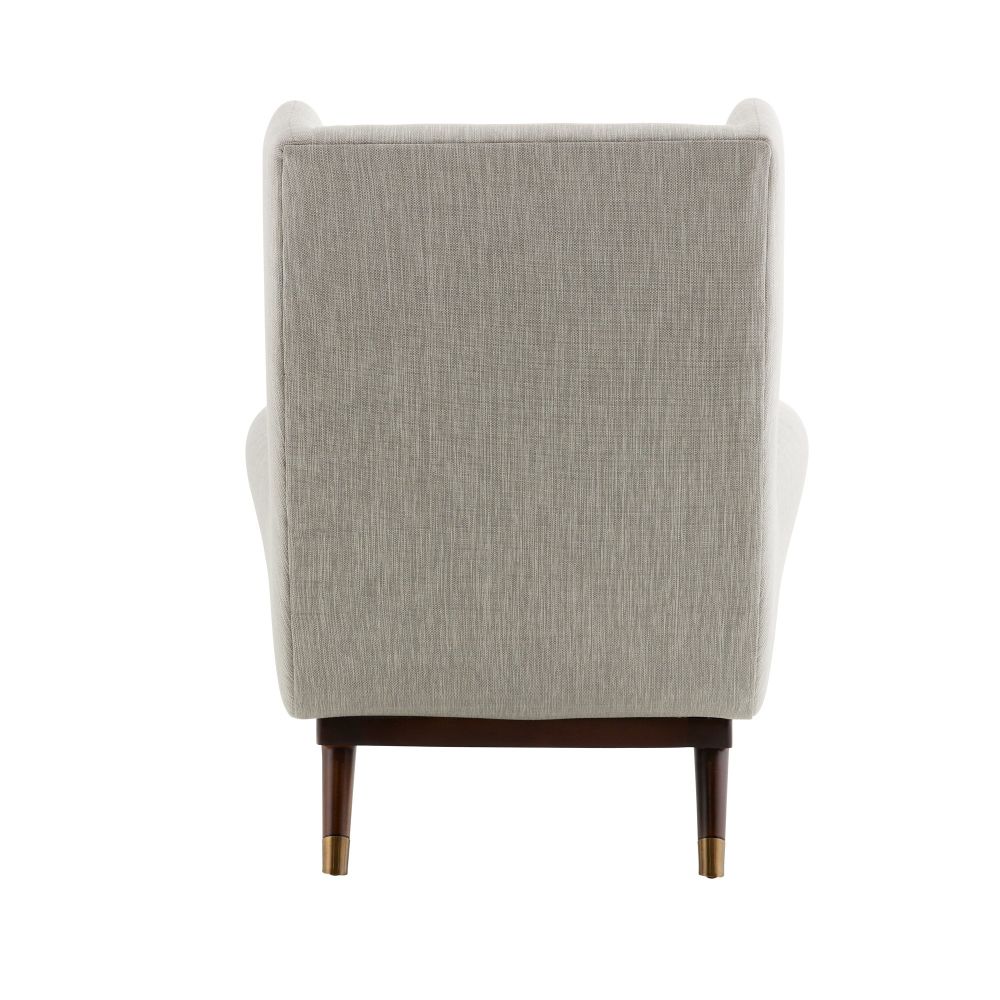 Thiago Lounge Chair Fossil Tweed Dark Walnut - Brown