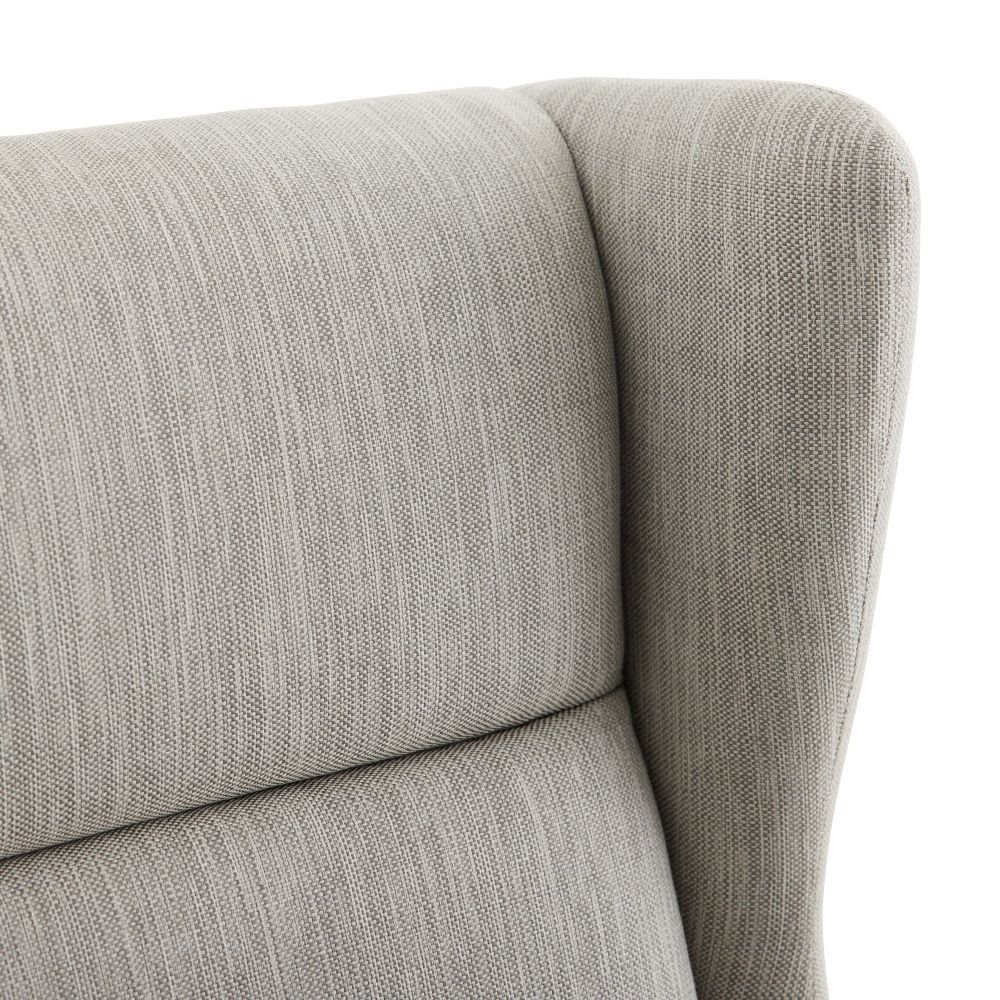 Thiago Lounge Chair Fossil Tweed Dark Walnut - Brown