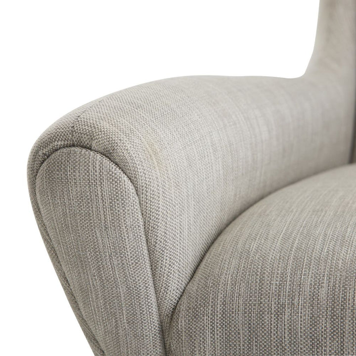 Thiago Lounge Chair Fossil Tweed Dark Walnut - Brown