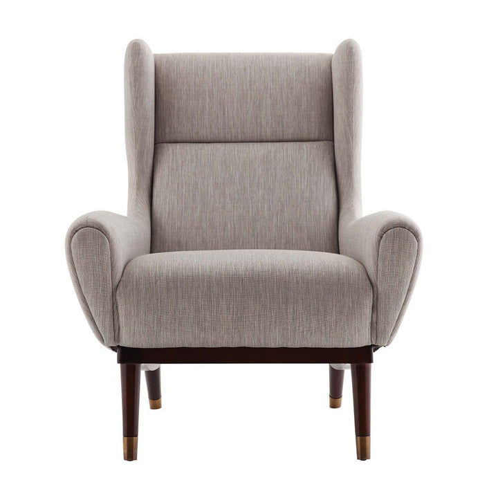 Lounge Chairs Thiago Lounge Chair Fossil Tweed Dark Walnut - Brown
