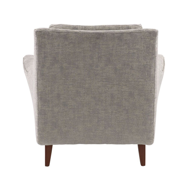 Triton Lounge Chair Oyster Jacquard Dark Walnut