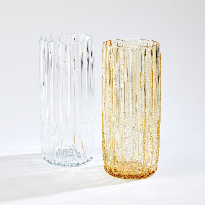 Pleated Glass Vase