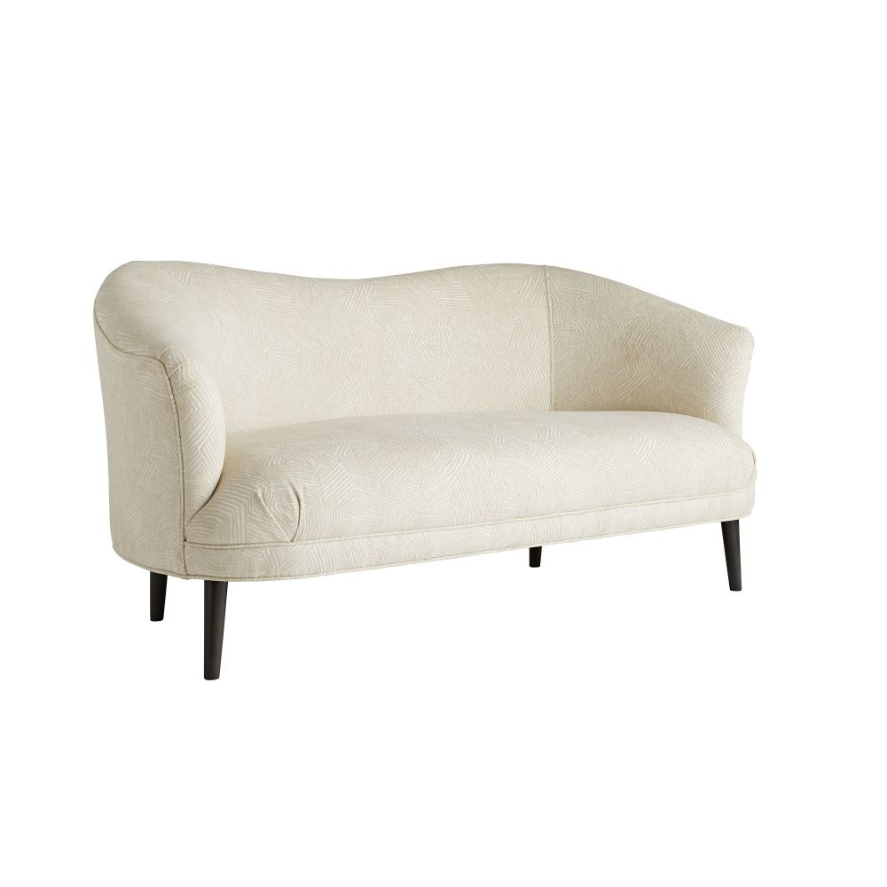 Settees Lunara Settee Textured Ivory Grey Ash