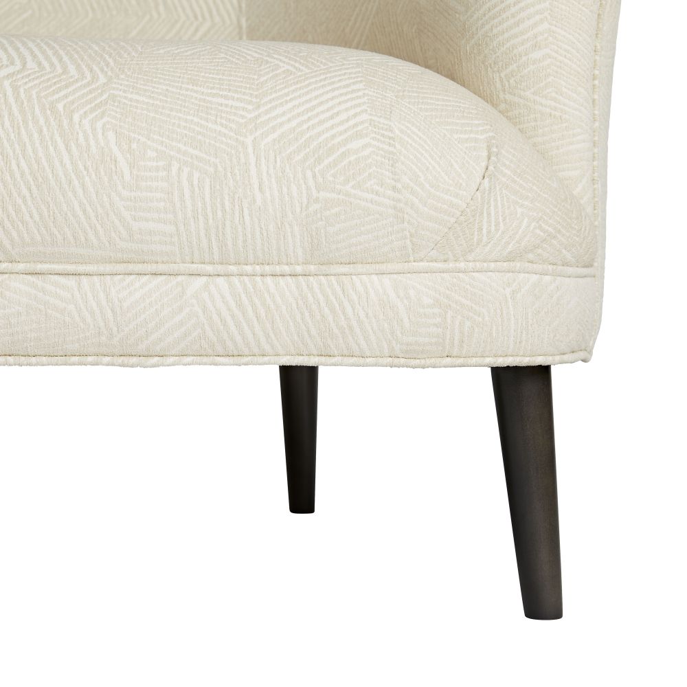 Lunara Settee Textured Ivory Grey Ash