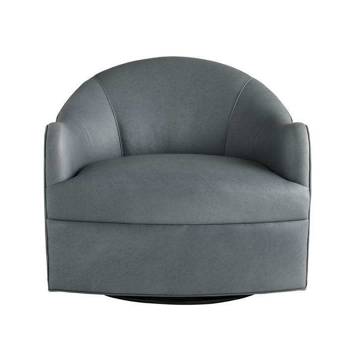 Lounge Chairs Helena Chair Anchor Grey Leather Swivel