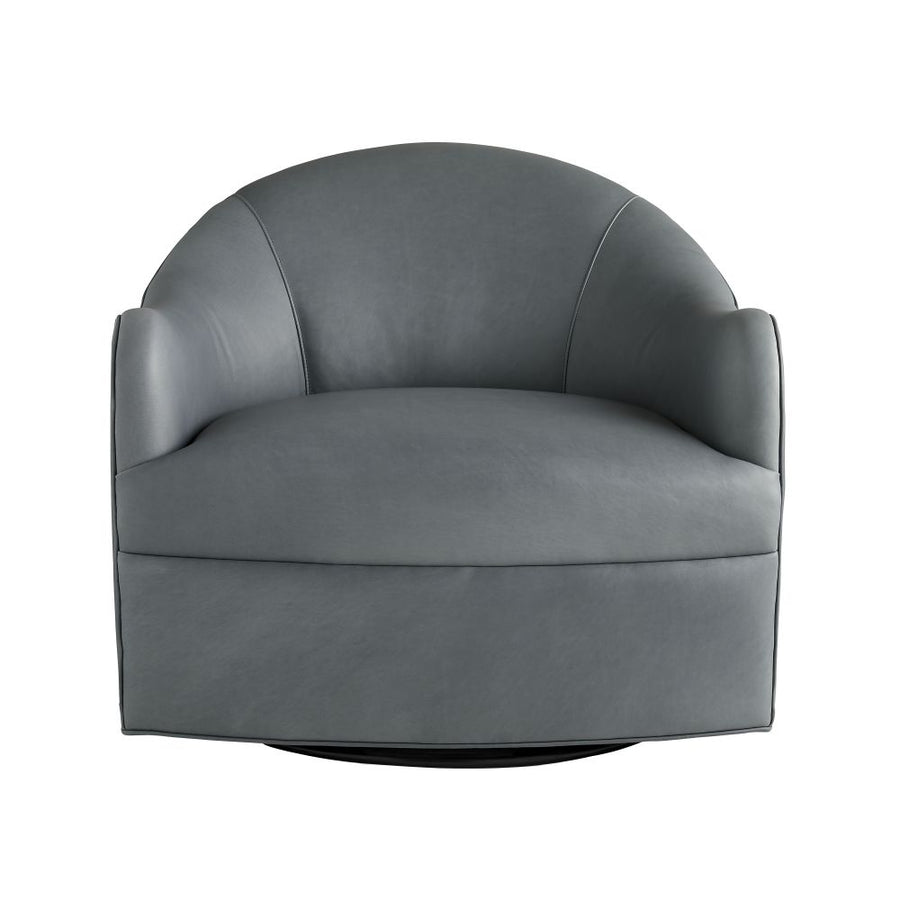 Lounge Chairs Helena Chair Anchor Grey Leather Swivel