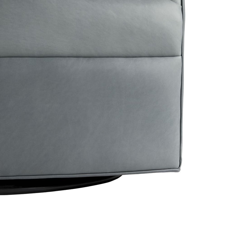 Lounge Chairs Helena Chair Anchor Grey Leather Swivel