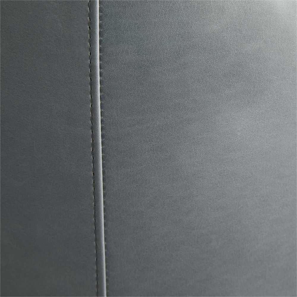 Helena Chair Anchor Grey Leather Swivel