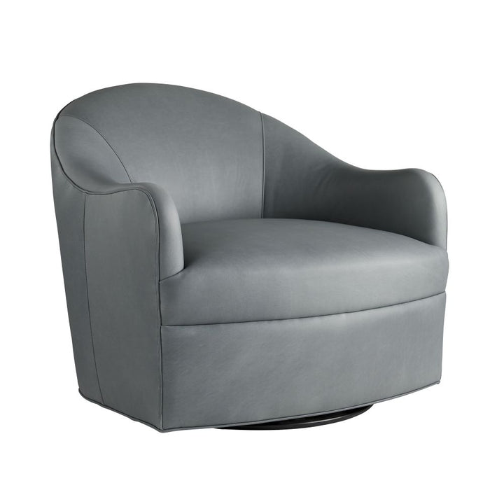 Lounge Chairs Helena Chair Anchor Grey Leather Swivel