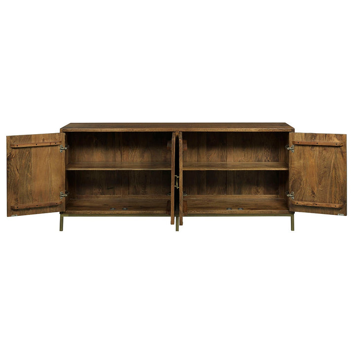 St. Florian Credenza - Charred Ecru - Mango Solids