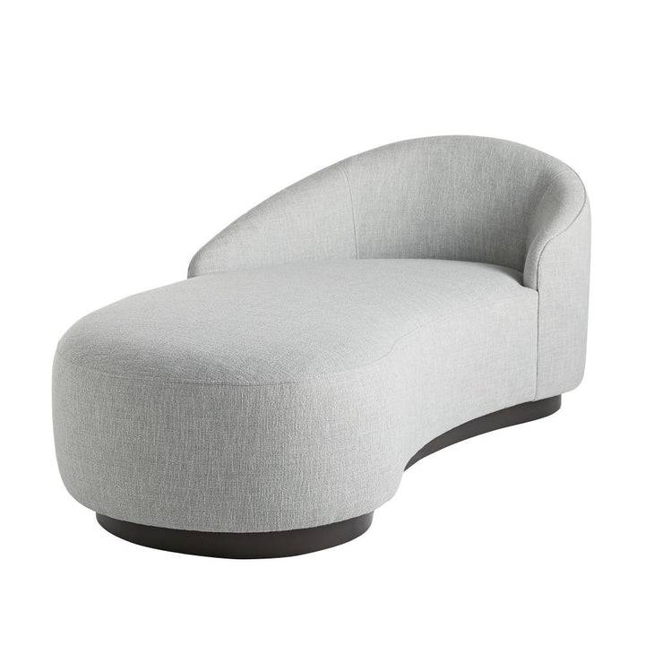 Chaise Lounges & Daybeds Carver Chaise Iceberg Linen Grey Ash, Left Arm - Gray