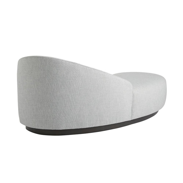 Carver Chaise Iceberg Linen Grey Ash, Left Arm - Gray