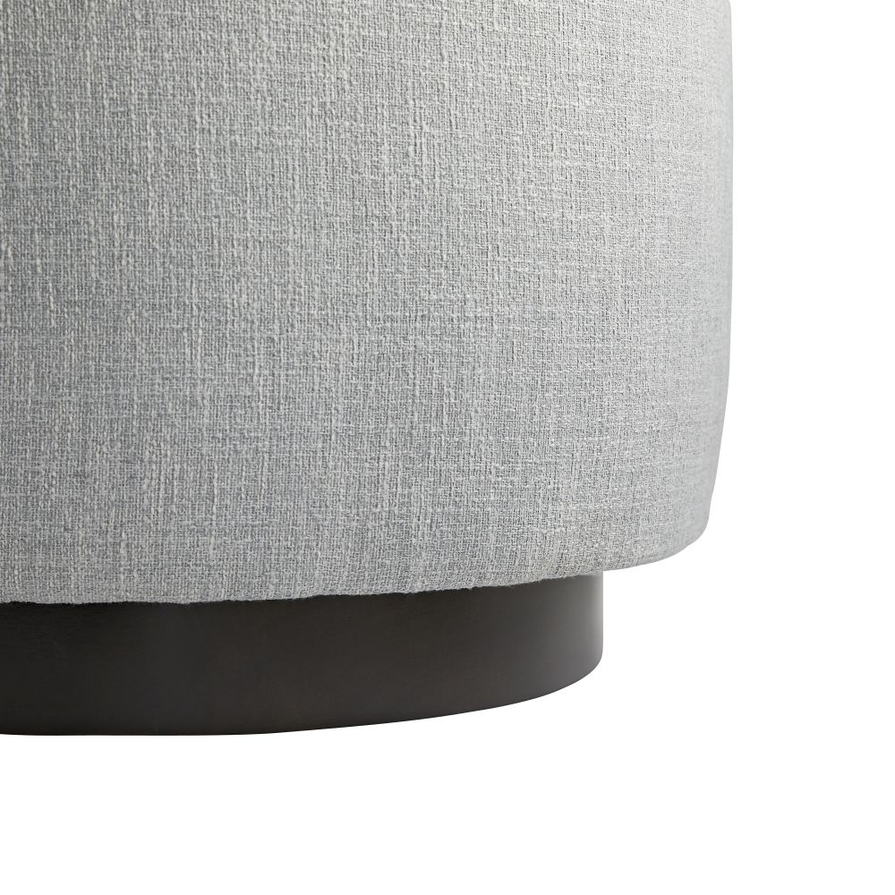 Carver Chaise Iceberg Linen Grey Ash, Left Arm - Gray