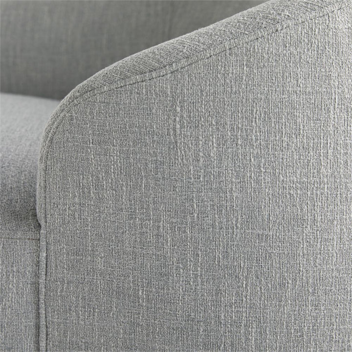 Carver Chaise Iceberg Linen Grey Ash, Left Arm - Gray