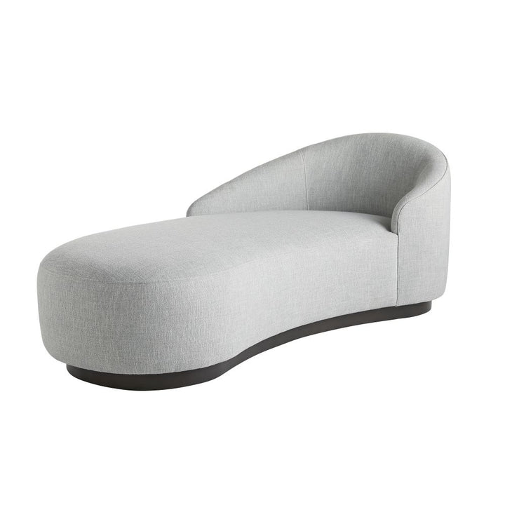 Chaise Lounges & Daybeds Carver Chaise Iceberg Linen Grey Ash, Left Arm - Gray