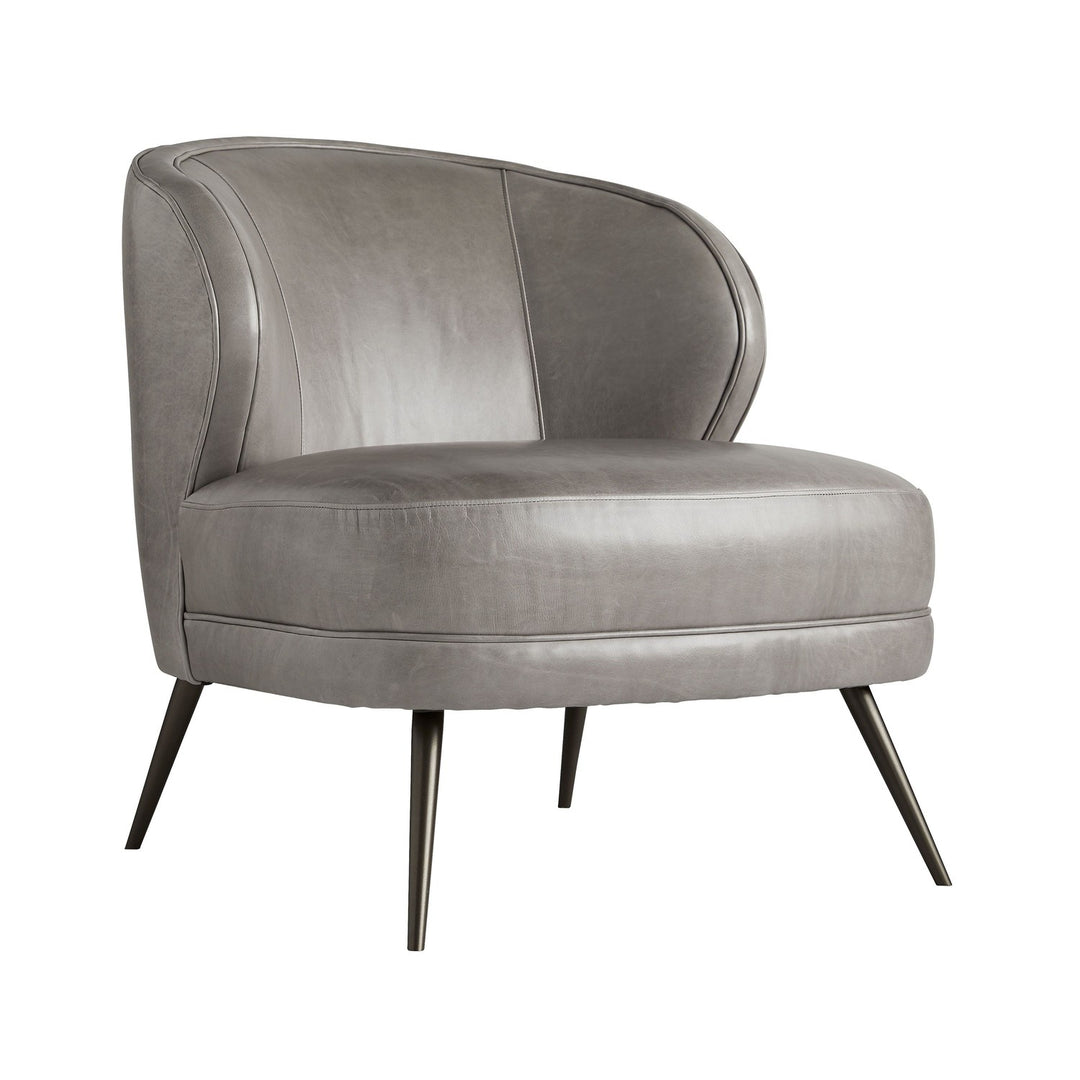 Zoya Chair Mineral Grey Leather