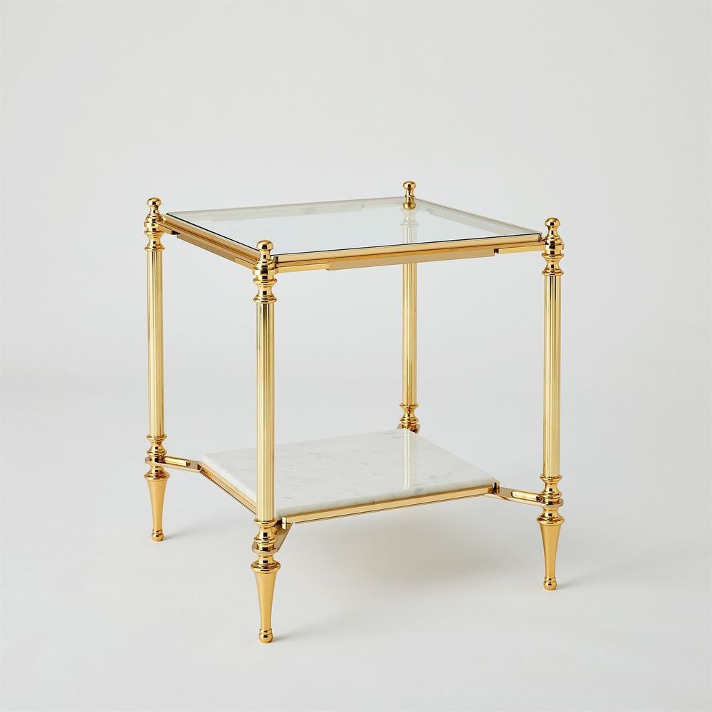 Side Tables Medford Side Table-Brass