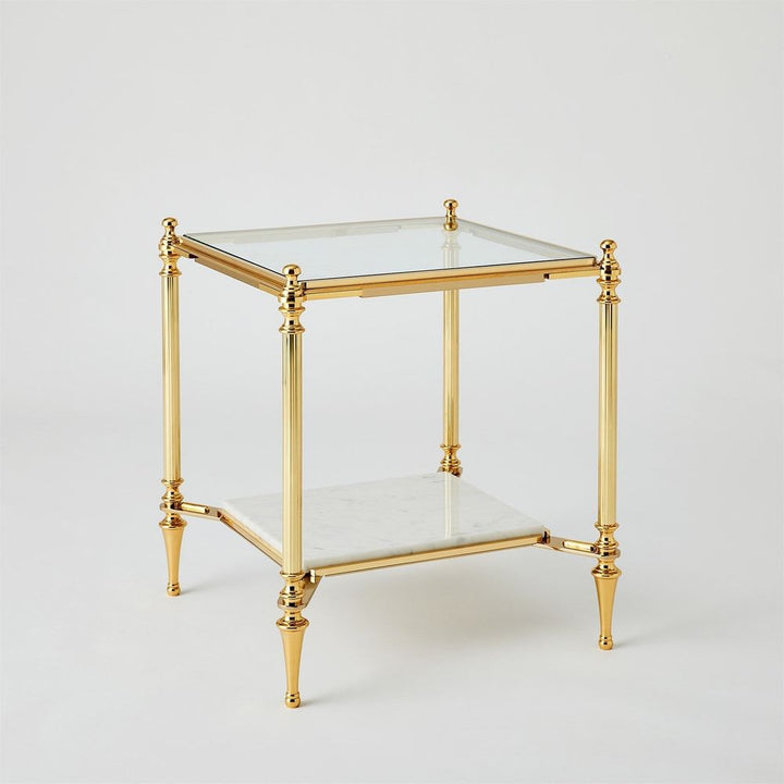Side Tables Medford Side Table-Brass