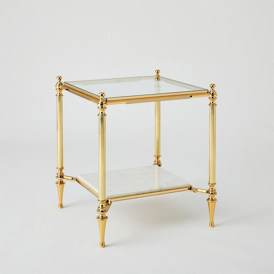 Side Tables Medford Side Table-Brass